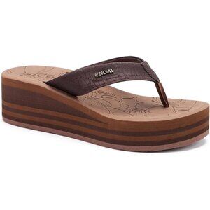 🆕 Women’s Brown Platform Sandals | Comfy Arch Support | Vegan Leather